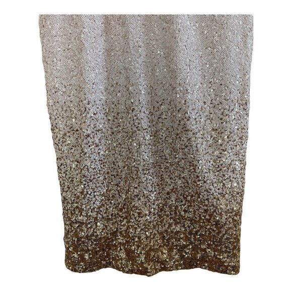 Dress the Population Size XS Cece Gold Ombre Sequin Midi Dress Wedding - Picture 10 of 12